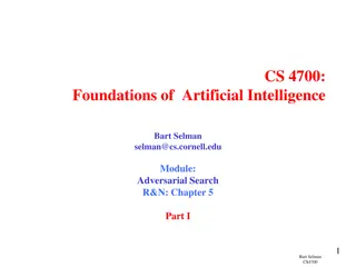 Foundations of Artificial Intelligence: Adversarial Search and Game-Playing