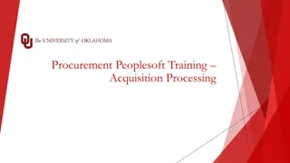 Peoplesoft Procurement Training: Requisition Copying Process