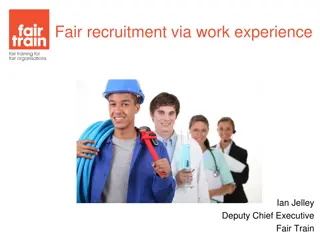 Enhancing Fair Recruitment Through Work Experience and Talent Pipelines