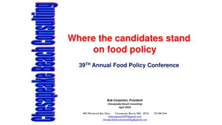 Republican National Convention 2012 Food Policy Stance