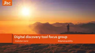 Digital Discovery Tool Focus Group for Enhancing Digital Capability