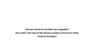 German Reaction to Treaty of Versailles: Misguided Hatred or Justified Resentment?