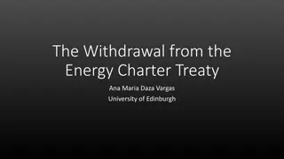 Implications of Energy Charter Treaty Withdrawal and Paris Agreement