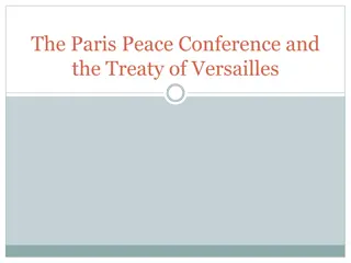 Influential Forces and Outcome of the Paris Peace Conference & Treaty of Versailles