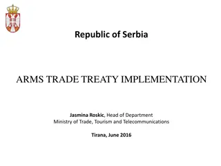 Implementation of Arms Trade Treaty by Republic of Serbia