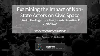 Impact of Non-State Actors on Civic Space: Interim Findings & Recommendations