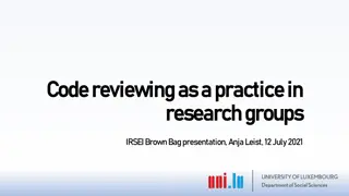 Importance of Code Reviewing in Research Groups and Real-World Consequences