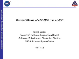 Overview of Spacecraft Software Engineering Branch Activities