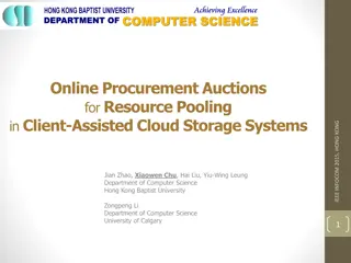 Online Procurement Auctions for Resource Pooling in Client-Assisted Cloud Storage Systems