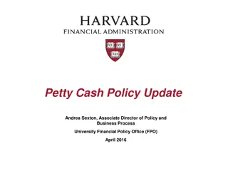 Updated Petty Cash Policy Guidelines