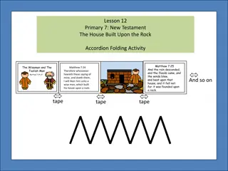 The Story of the Wise Man and the Foolish Man Accordion Folding Activity