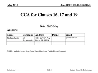 Proposed Changes to CCA Schemes in IEEE 802.11 Standards