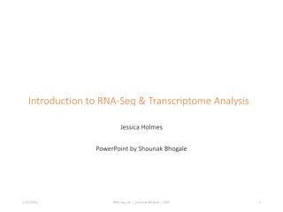 Introduction to RNA-Seq & Transcriptome Analysis Summary