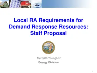 Local RA Requirements for Demand Response Resources