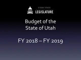 Budget Breakdown and Financial Overview of Utah State FY 2018-2019