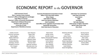 Utah Economic Report to the Governor 2019