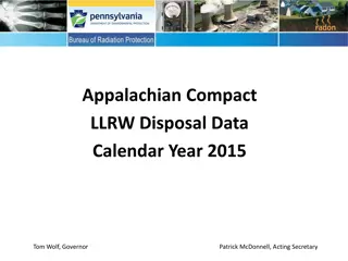 Disposal Data of Appalachian Compact LLRW 2015