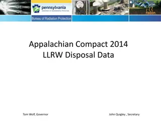 Appalachian Compact 2014 LLRW Disposal Data Analysis