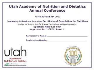 Utah Academy of Nutrition and Dietetics Annual Conference 2017 Highlights