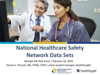 Healthcare Safety Network Data & Analysis - Nevada HAI Task Force