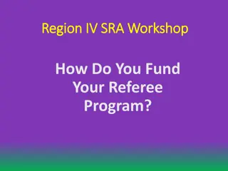 Funding and Development Strategies for Soccer Referee Programs