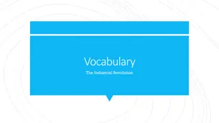 Key Vocabulary Terms Related to the Industrial Revolution