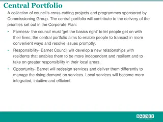 Transforming Barnet Council Through Central Portfolio Initiatives