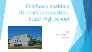 Enhancing Student Feedback Strategies at Gladstone State High School ACER EPPC Conference