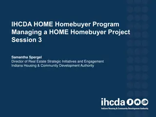 Managing IHCDA HOME Homebuyer Program Session Highlights