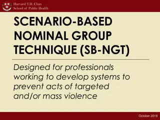 Harvard T.H. Chan School of Public Health Scenario-Based Nominal Group Technique (SB-NGT)