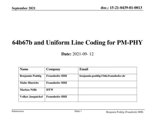 Optimizing Line Coding for PM-PHY: A Detailed Analysis