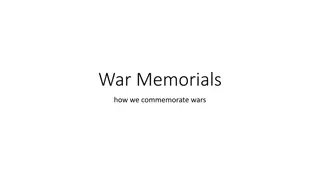 Honoring Sacrifice: War Memorials Across the Globe