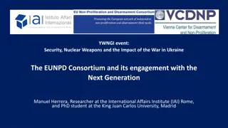 European Network Against Weapons Proliferation: Mission and Engagement