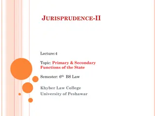 Understanding Primary and Secondary Functions of the Judiciary