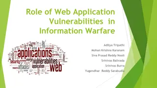 Understanding Web Application Vulnerabilities in Information Warfare