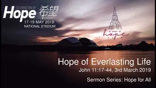 Hope of Everlasting Life: National Stadium Sermon Series