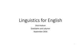 Linguistic Stability and Change: Insights from English