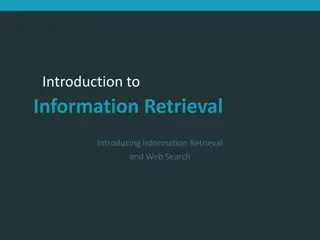 Introduction to Information Retrieval and Web Search