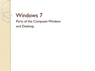 Exploring Windows 7 - A Visual Guide to Computer Desktop and Window Components