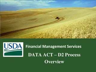 Data Act Reporting and Financial Management Overview