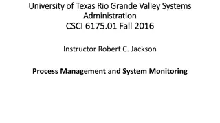 Process Management and System Monitoring at University of Texas Rio Grande Valley Systems