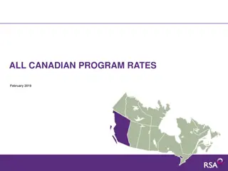 Canadian Program Rates Overview and Market Considerations