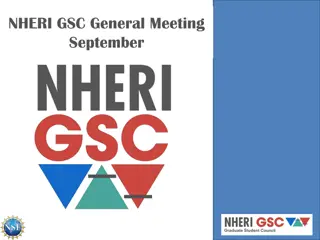 NHERI GSC General Meeting Highlights and Upcoming Events