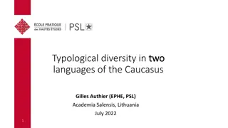 Typological Diversity in Azeri and East Caucasian Languages of the Caucasus