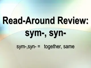 Exploring Sym- and Syn- Words: Find Out the Connections!