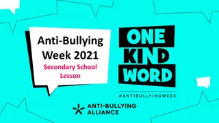 Anti-Bullying Week 2021 Secondary School Lesson