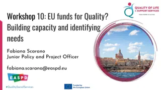 Workshop on EU Funds for Quality: Building Capacity and Identifying Needs