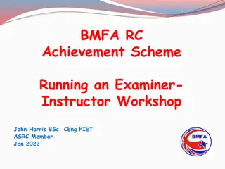 BMFA RC Achievement Scheme Workshop Overview