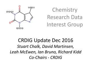 Chemistry Research Data Interest Group (CRDIG) Update Dec. 2016