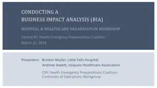 Conducting a Business Impact Analysis (BIA) Workshop for Hospital & Healthcare Organizations